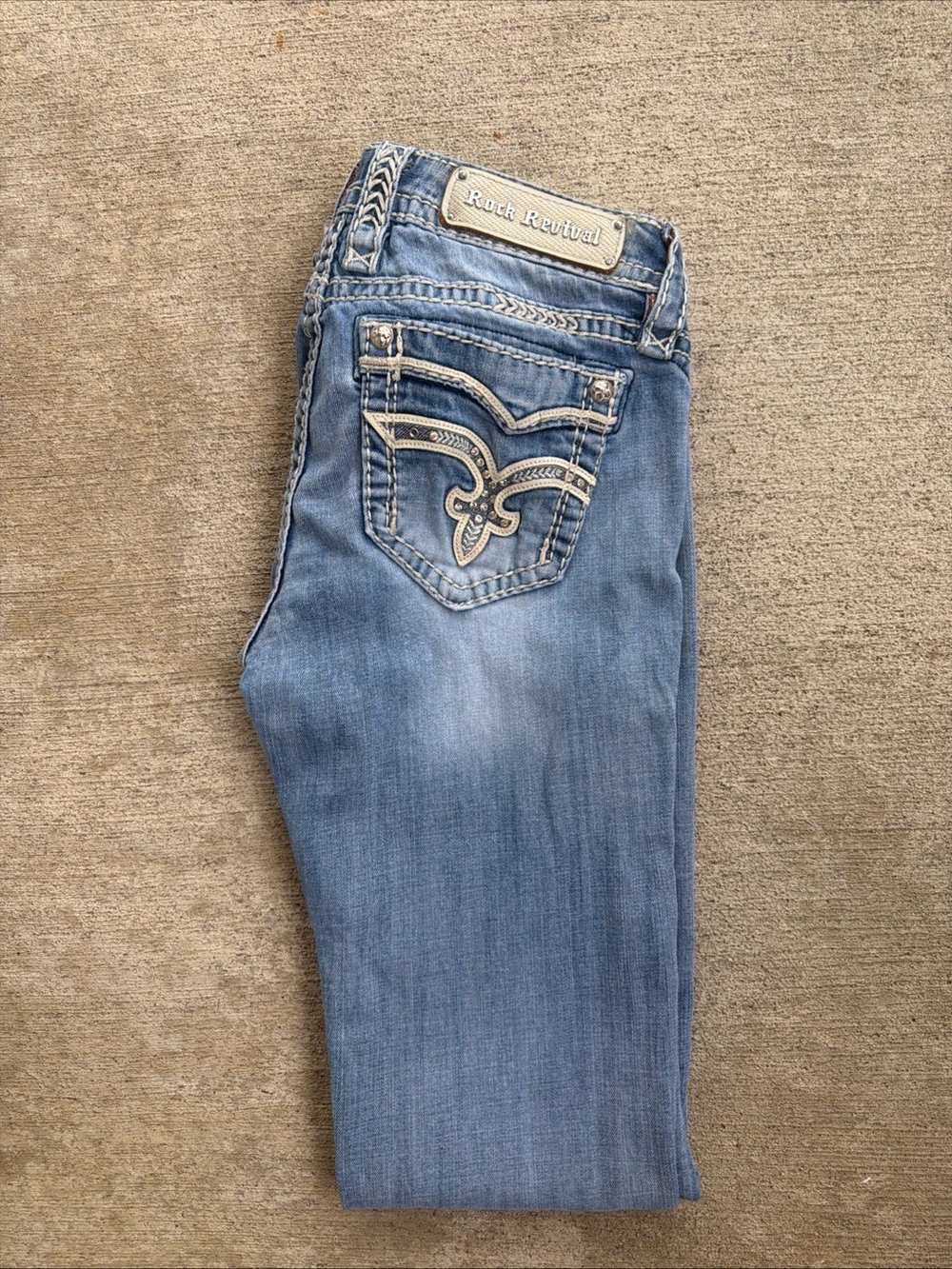 Rick Revival Women’s Taylor Slim Boots Denim Jeans Size 29 X 33